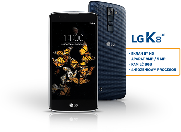 A twój przyjaciel może otrzymać Telefon LG K8 LTE 